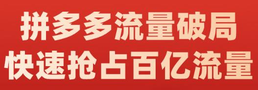 阿杰·拼多多流量破局:如何打黑标,爆款的思路,拼多多流量框架,快速抢占百亿流量-恒创联盟资源网