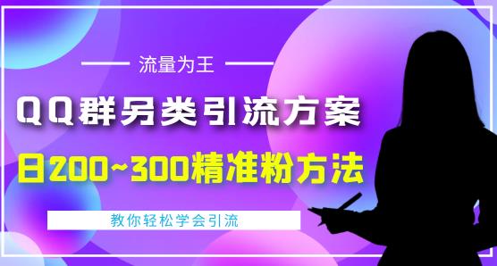 价值888的QQ群另类引流方案,半自动操作日200~300精准粉方法【视频教程】-恒创联盟资源网