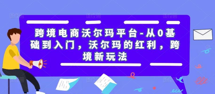 跨境电商沃尔玛平台-从0基础到入门,沃尔玛的红利,跨境新玩法-恒创联盟资源网