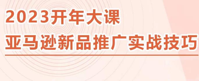 2023亚马逊新品推广实战技巧，线下百万美金课程的精简版，简单粗暴可复制，实操性强的推广手段-恒创联盟资源网