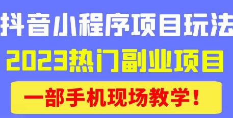 抖音小程序9.0新技巧，2023热门副业项目，动动手指轻松变现-恒创联盟资源网