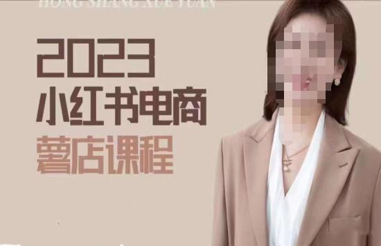 2023小红书电商课，新手小白从0~1玩转小红书薯店电商-恒创联盟资源网