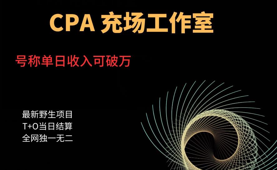 cpa充场工作室,号称单日收入10000+(揭秘)-恒创联盟资源网