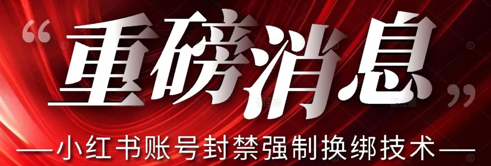 【最新】小红书账号封禁强制换绑技术可日赚300-恒创联盟资源网
