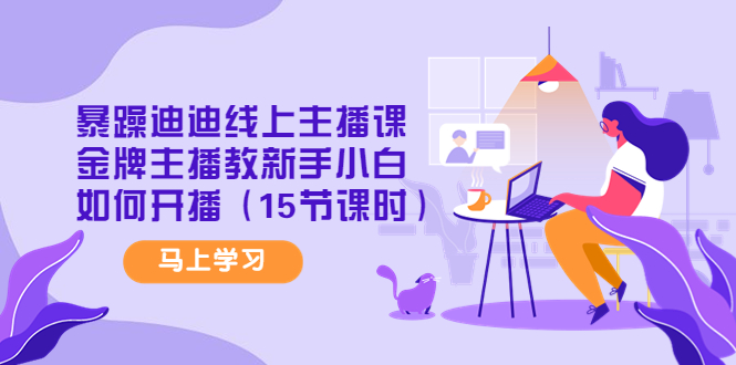 （4203期）暴躁迪迪线上主播课，金牌主播教新手小白如何开播（15节课时）-恒创联盟资源网