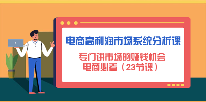 （4572期）电商高利润市场系统分析课：专门讲市场的赚钱机会，电商必看（23节课）-恒创联盟资源网