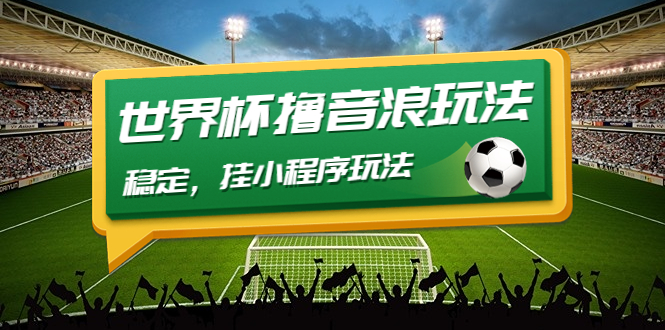 （4352期）最新口子-世界杯撸音浪教程，稳定，挂小程序玩法  价值998-恒创联盟资源网