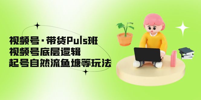 （5027期）视频号·带货Puls班，视频号底层逻辑，起号自然流鱼塘等玩法-恒创联盟资源网