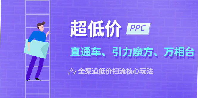 （5659期）2023超低价·ppc—“直通车、引力魔方、万相台”全渠道·低价扫流核心玩法-恒创联盟资源网