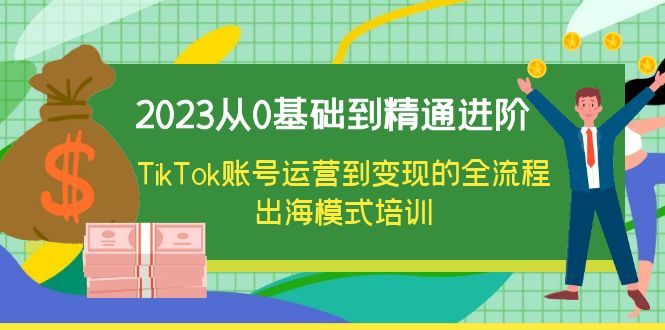 （6299期）2023从0基础到精通进阶，TikTok账号运营到变现的全流程出海模式培训-恒创联盟资源网