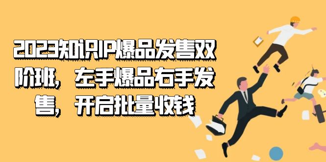 （7426期）2023知识IP-爆品发售双 阶班，左手爆品右手发售，开启批量收钱-恒创联盟资源网