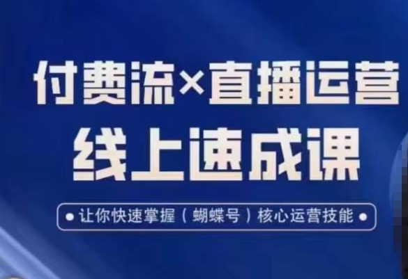 视频号付费流实操课程,付费流✖️直播运营速成课,让你快速掌握视频号核心运营技能-恒创联盟资源网