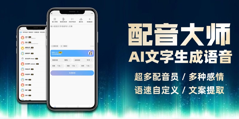 AI配音大师：AI文字转语音-恒创联盟资源网