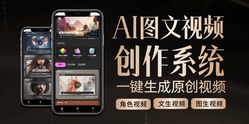 AI图文视频创作系统：一键生成原创视频-恒创联盟资源网