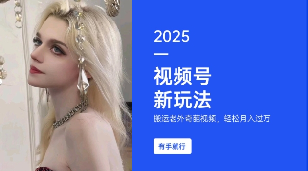 搬运老外奇葩视频,撸视频号分成计划收益,每天只需一小时,新手小白轻松月入过W-恒创联盟资源网