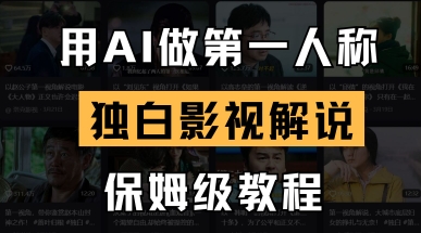 用AI做第一人称独白影视解说，手把手教学，保姆级教程-恒创联盟资源网
