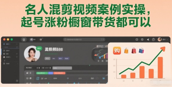 名人混剪视频案例实操,起号涨粉橱窗带货都可以-恒创联盟资源网