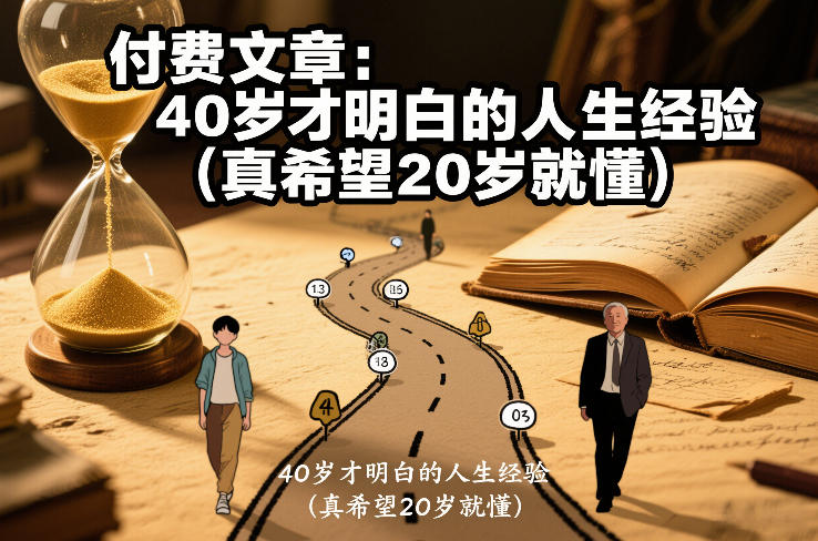 付费文章：40岁才明白的人生经验(真希望20岁就懂)-恒创联盟资源网