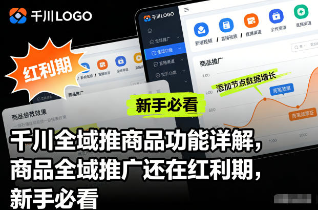 千川全域推商品功能详解，商品全域推广还在红利期，新手必看-恒创联盟资源网