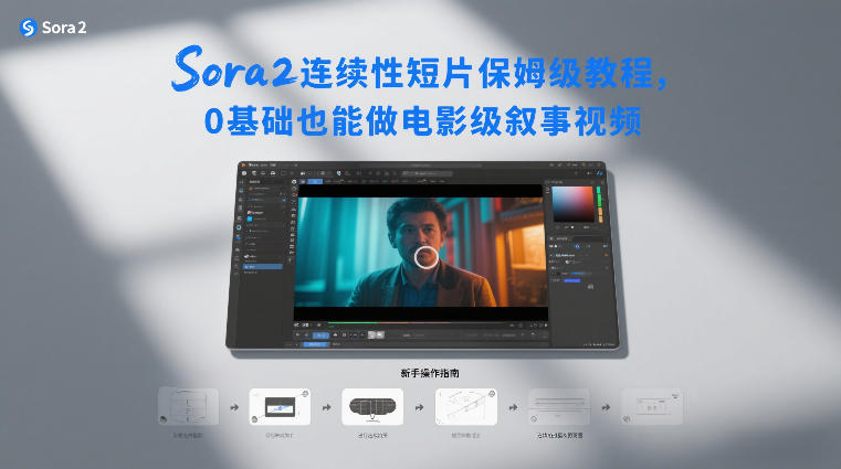 Sora2连续性短片保姆级教程，0基础也能做电影级叙事视频-恒创联盟资源网