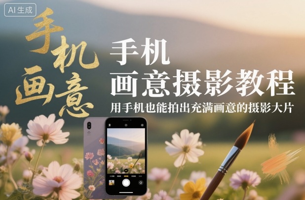 手机画意摄影教程,用手机也能拍出充满画意的摄影大片-恒创联盟资源网
