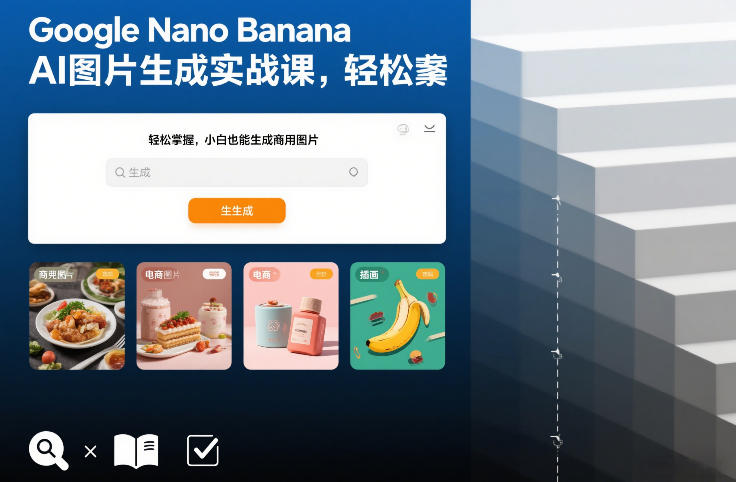Google Nano Banana AI图片生成实战课，轻松掌握，小白也能生成商用图片-恒创联盟资源网