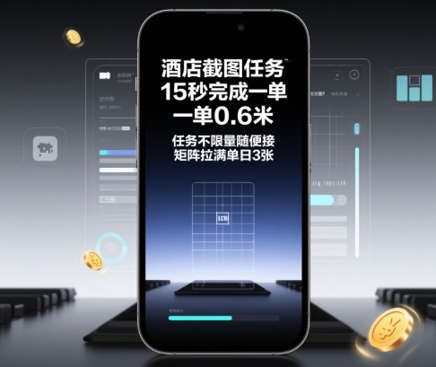 酒店截图任务，15秒完成一单，一单0.6米，任务不限量随便接，矩阵拉满单日3张【揭秘】-恒创联盟资源网