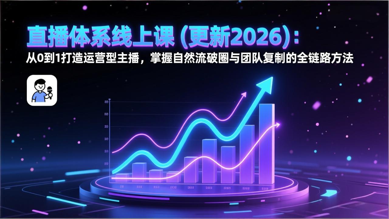 直播体系线上课(更新2026-恒创联盟资源网
