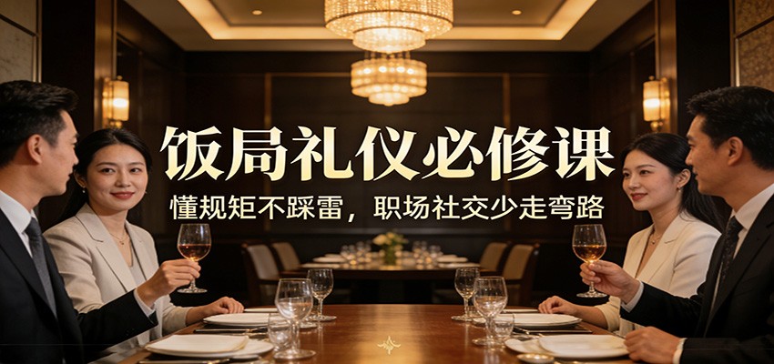 公众号收费文章：《饭局礼仪必修课：懂规矩不踩雷，职场社交少走弯路》-恒创联盟资源网