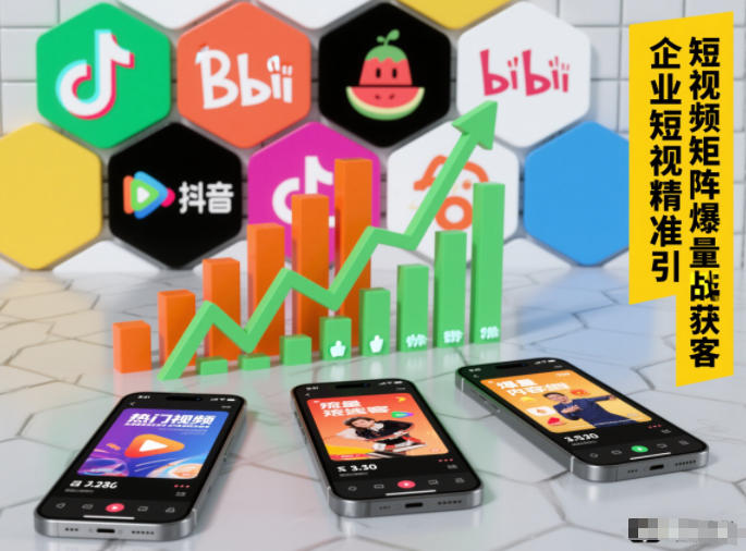企业短视频精准引流矩阵获客,短视频矩阵爆量战法-恒创联盟资源网