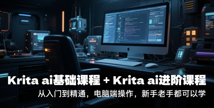 krita ai基础课程+Krita ai进阶课程,从入门到精通,电脑端操作,新手老手都可以学-恒创联盟资源网