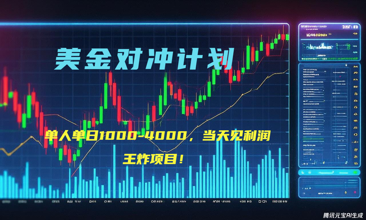 2025年最暴力项目“美金先登计划”最新最强对冲战法，每日实际收益1K-4K-恒创联盟资源网