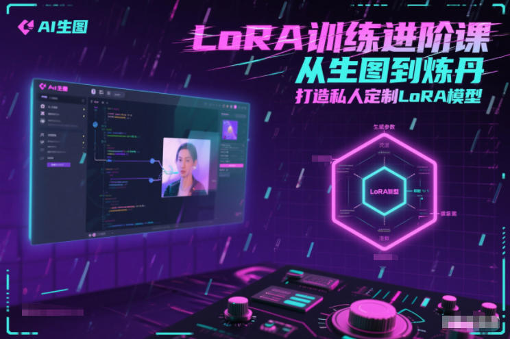 LoRA训练进阶课，从生图到炼丹，打造私人定制LoRA模型-恒创联盟资源网