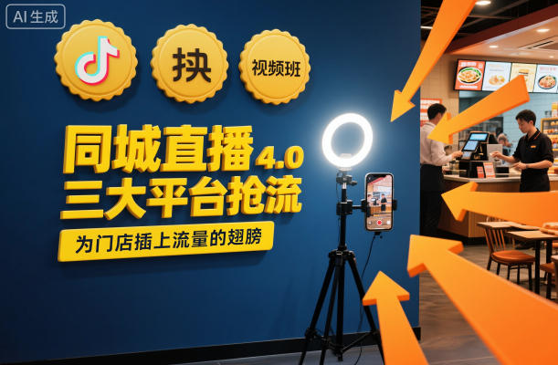 同城直播实操班4.0，三大平台抢流，为门店插上流量的翅膀-恒创联盟资源网