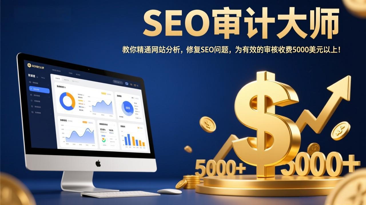 SEO审计大师：教你精通网站分析，修复SEO问题，为有效的审核收费5000美元以上！-恒创联盟资源网