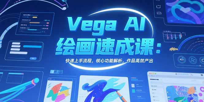 Vega AI绘画速成课：快速上手流程，核心功能解析，作品高效产出-恒创联盟资源网