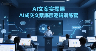 AI文案实操课，AI成交文案底层逻辑训练营-恒创联盟资源网