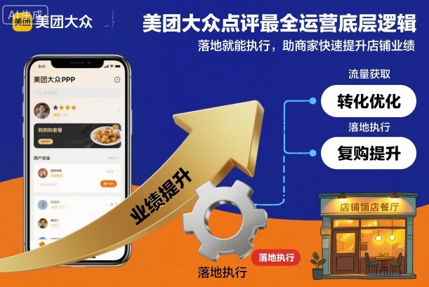 美团大众点评最全运营底层逻辑,落地就能执行,助商家快速提升店铺业绩-恒创联盟资源网