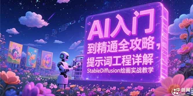 AI入门到精通全攻略，提示词工程详解，StableDiffusion绘画实战教学-恒创联盟资源网