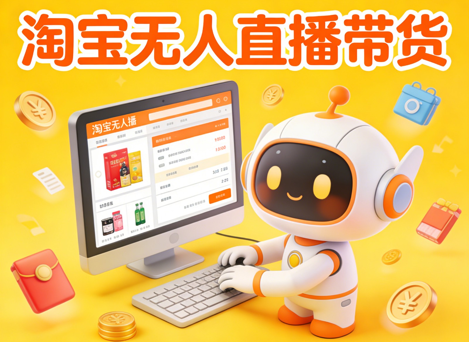 淘宝无人直播带货,24小时自动卖货,月佣金1W+,不违规不封号,不用露脸-恒创联盟资源网