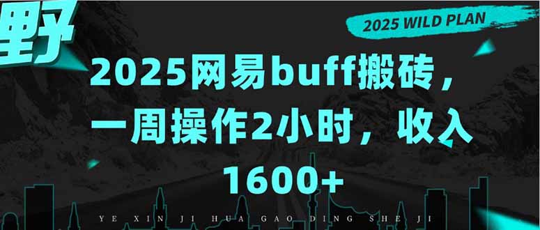 2025网易buff搬砖，一周操作2小时，收入1600+-恒创联盟资源网