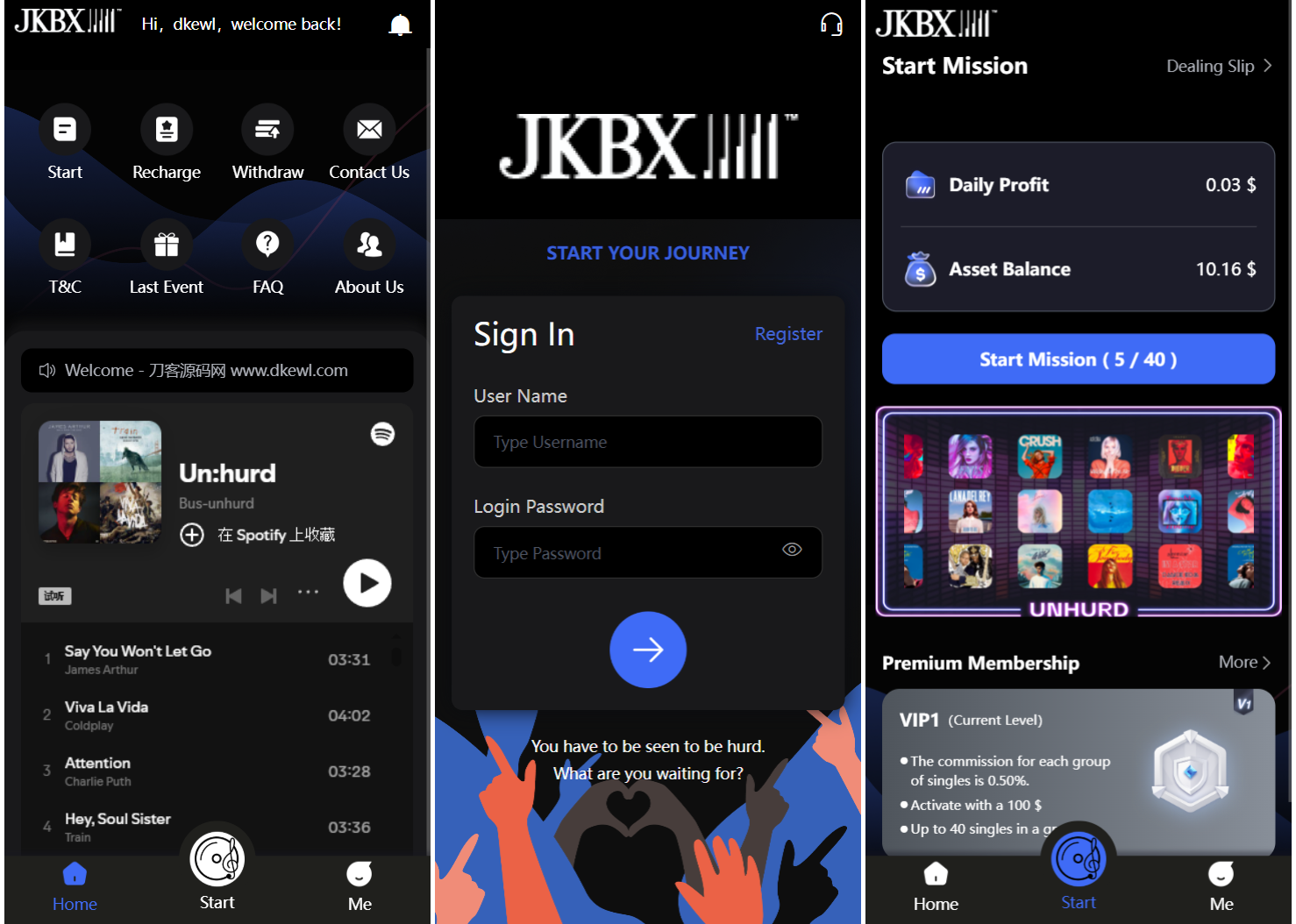 JKBX海外音乐抢单系统源码 Thinkphp框架 附教程-恒创联盟资源网