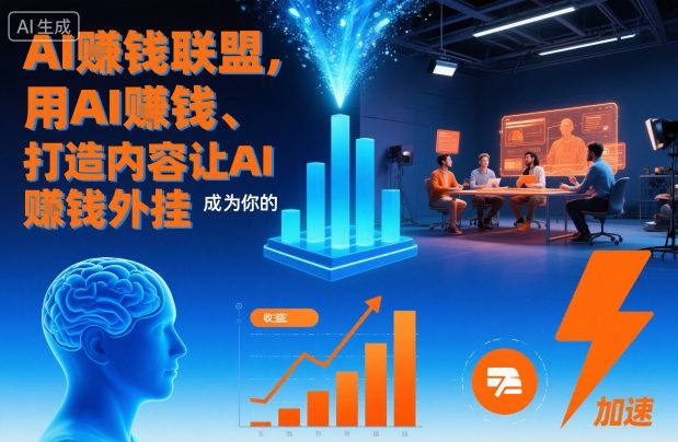 AI賺钱联盟,用AI賺钱、打造内容让AI成为你的賺钱外挂-恒创联盟资源网