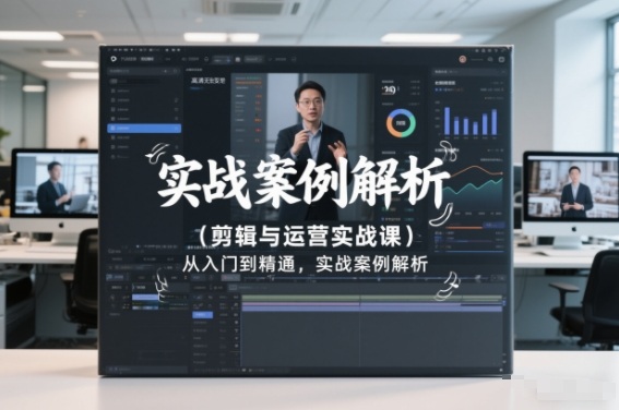 剪辑与运营实战课，从入门到精通，实战案例解析(更新2026)-恒创联盟资源网
