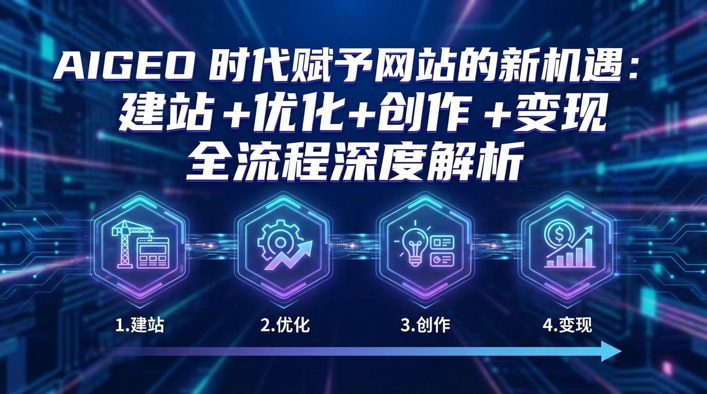 AIGEO+时代赋予网站的新机遇：建站+优化+创作+变现+全流程深度解析-恒创联盟资源网