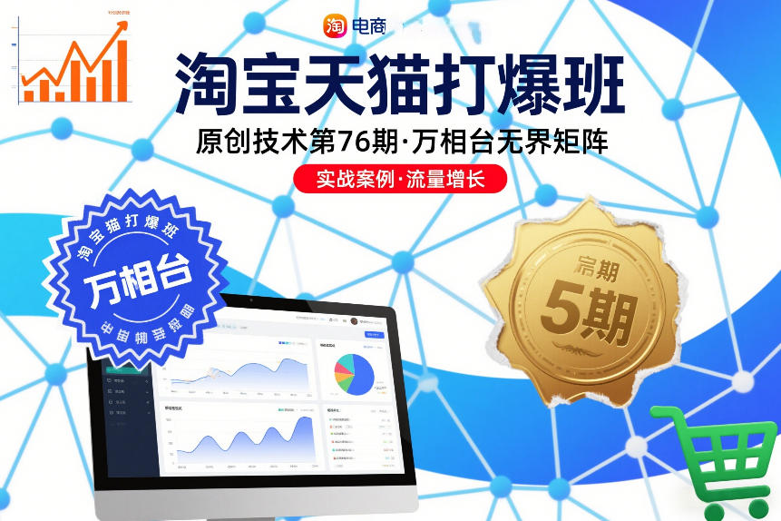 淘宝天猫打爆班原创技术第76期,万相台无界矩阵-恒创联盟资源网