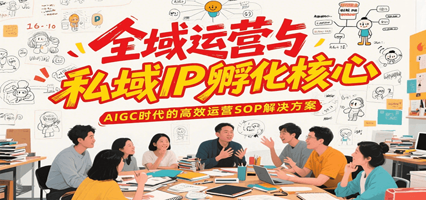 全域运营与私域IP孵化核心，AIGC时代的高效运营SOP解决方案-恒创联盟资源网
