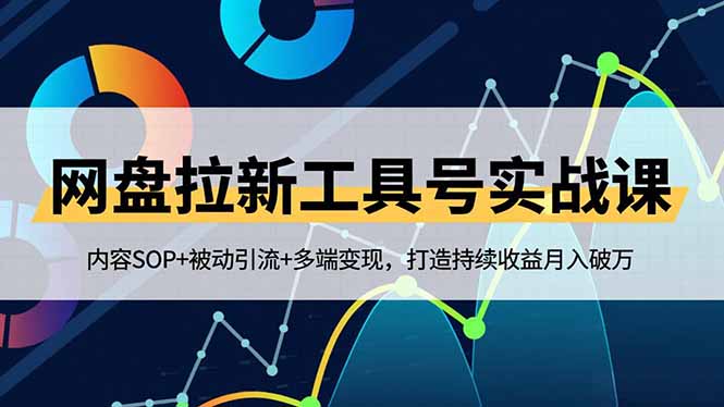 网盘拉新工具号实战课,内容SOP+被动引流+多端变现,打造持续收益月入破万-恒创联盟资源网