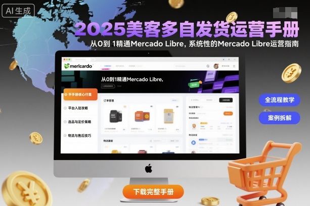 2025美客多自发货运营手册:从0到1精通Mercado Libre,系统性的Mercado Libre运营指南-恒创联盟资源网