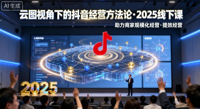 云图视角下的抖音经营方法论,2025线下课,助力商家规模化经营,提效经营(录音+字幕)-恒创联盟资源网